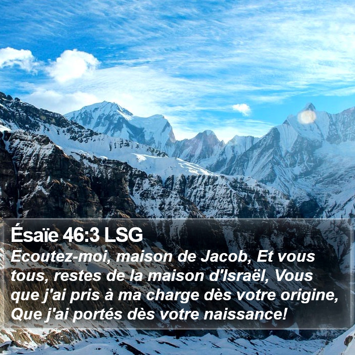 Ésaïe 46:3 LSG Bible Study