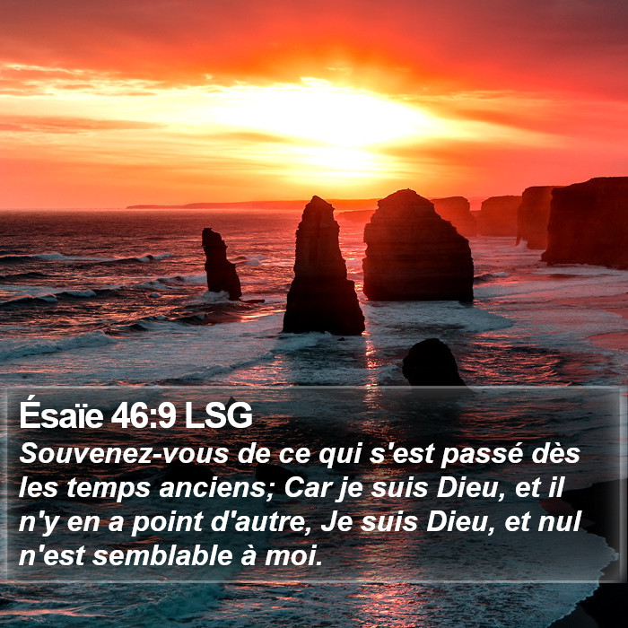 Ésaïe 46:9 LSG Bible Study