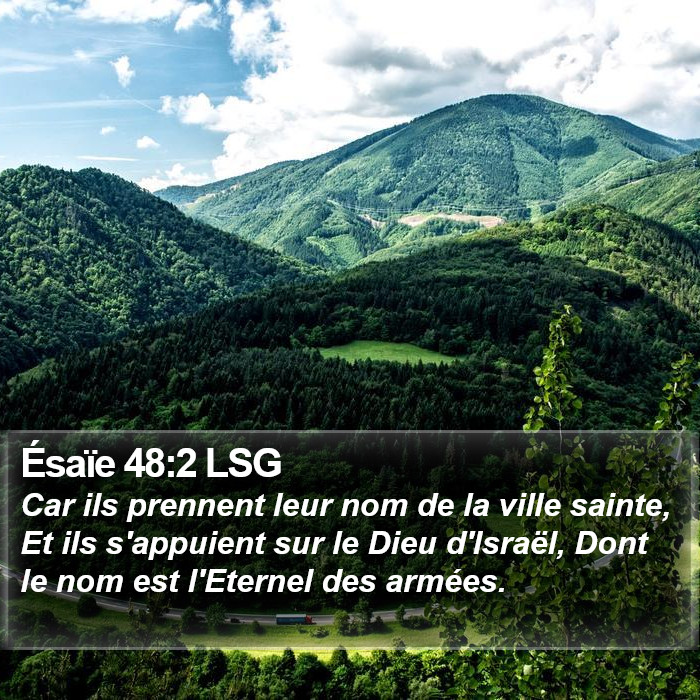 Ésaïe 48:2 LSG Bible Study