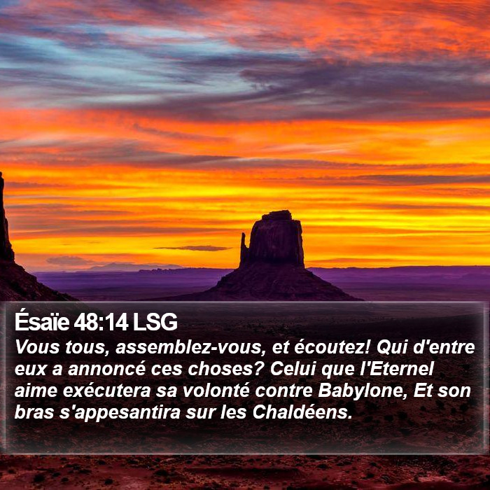 Ésaïe 48:14 LSG Bible Study