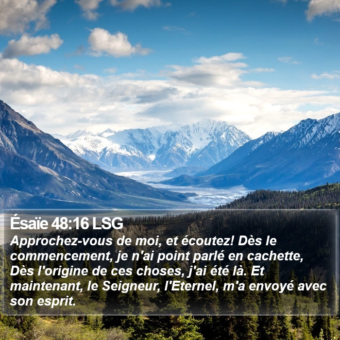 Ésaïe 48:16 LSG Bible Study