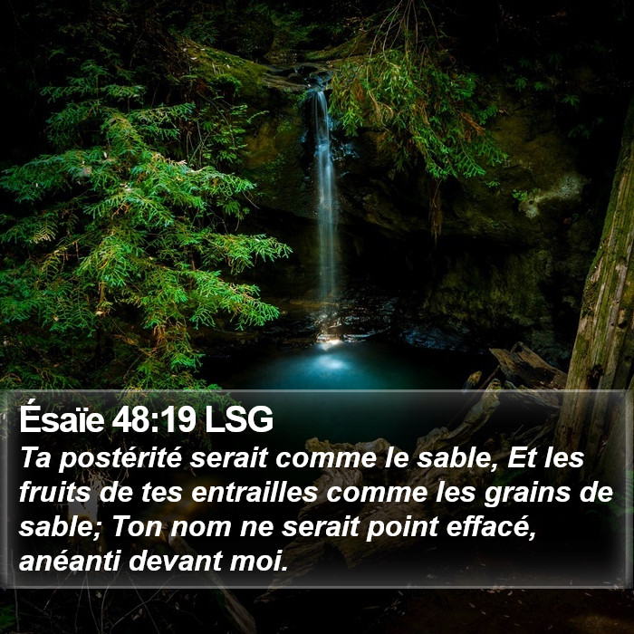 Ésaïe 48:19 LSG Bible Study