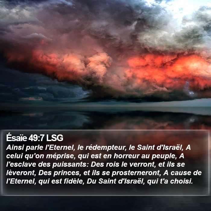 Ésaïe 49:7 LSG Bible Study