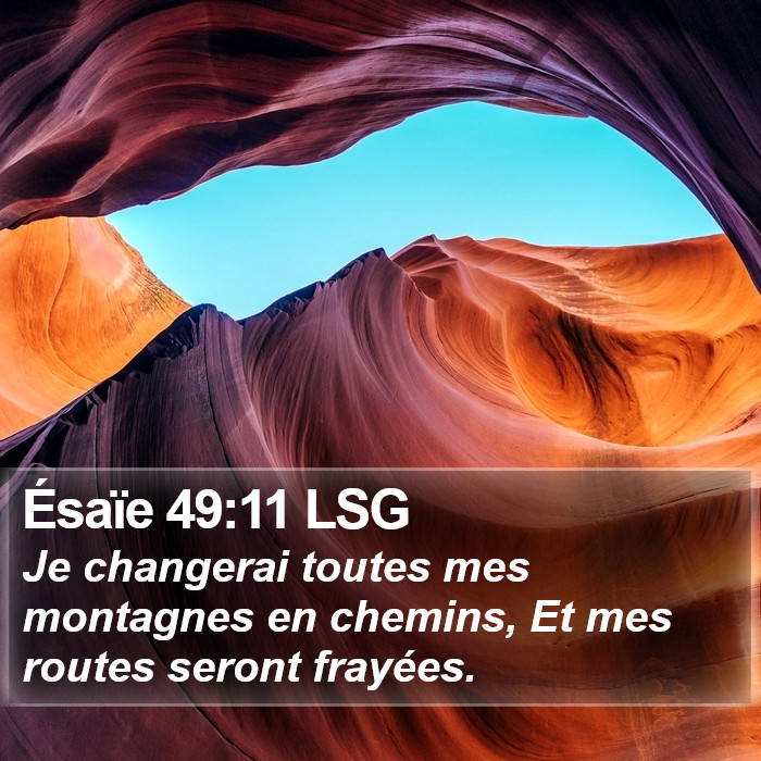 Ésaïe 49:11 LSG Bible Study