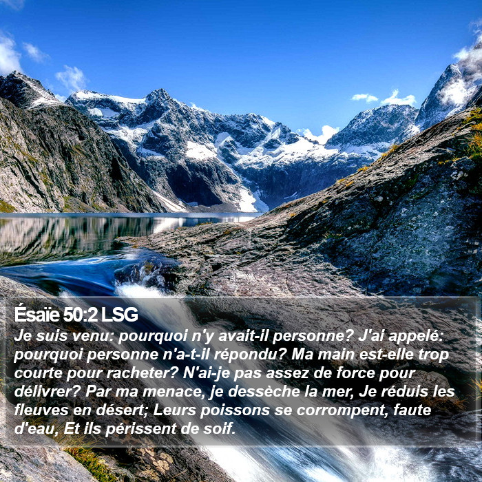 Ésaïe 50:2 LSG Bible Study