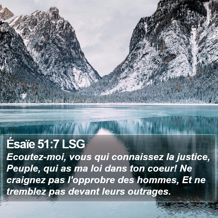 Ésaïe 51:7 LSG Bible Study