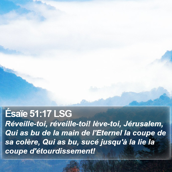 Ésaïe 51:17 LSG Bible Study