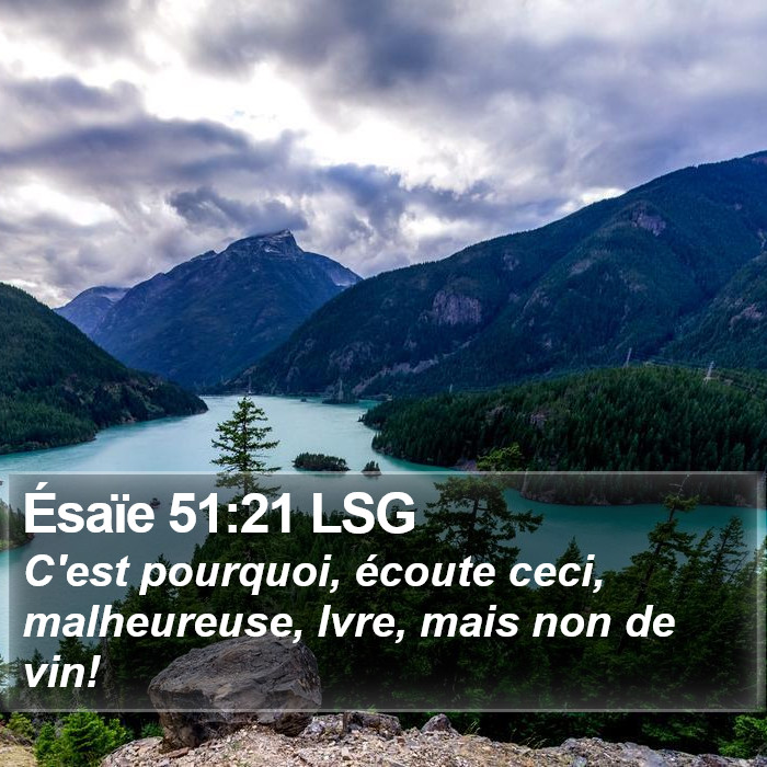 Ésaïe 51:21 LSG Bible Study