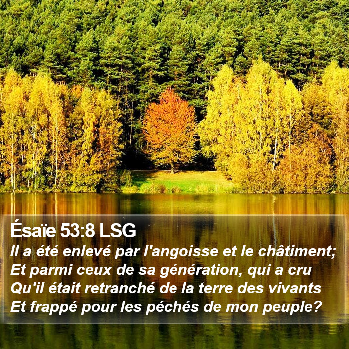 Ésaïe 53:8 LSG Bible Study