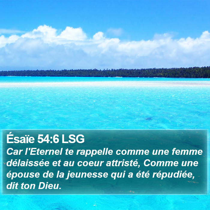 Ésaïe 54:6 LSG Bible Study