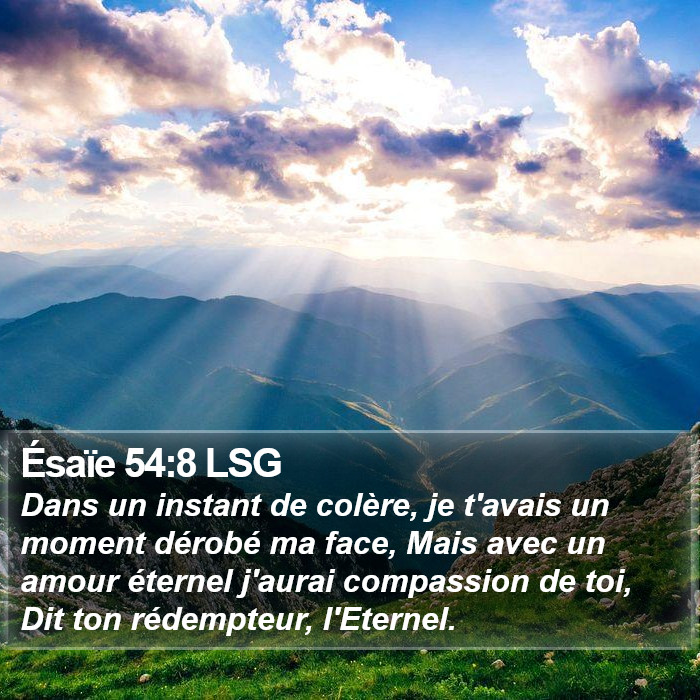 Ésaïe 54:8 LSG Bible Study