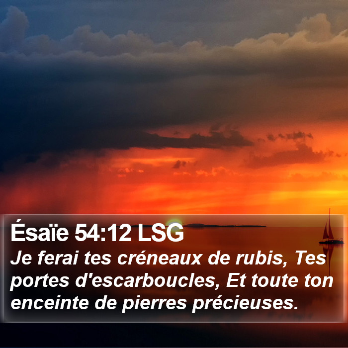 Ésaïe 54:12 LSG Bible Study