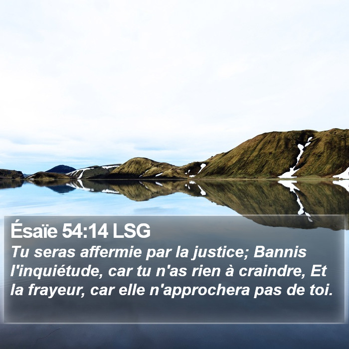 Ésaïe 54:14 LSG Bible Study