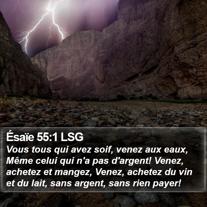 Ésaïe 55:1 LSG Bible Study