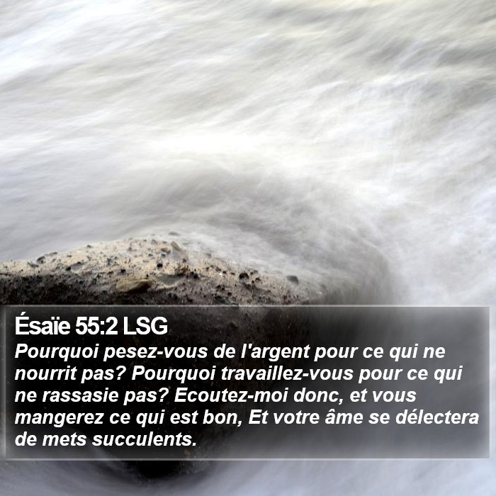 Ésaïe 55:2 LSG Bible Study