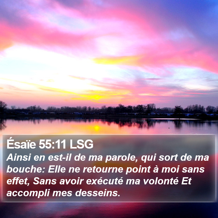 Ésaïe 55:11 LSG Bible Study