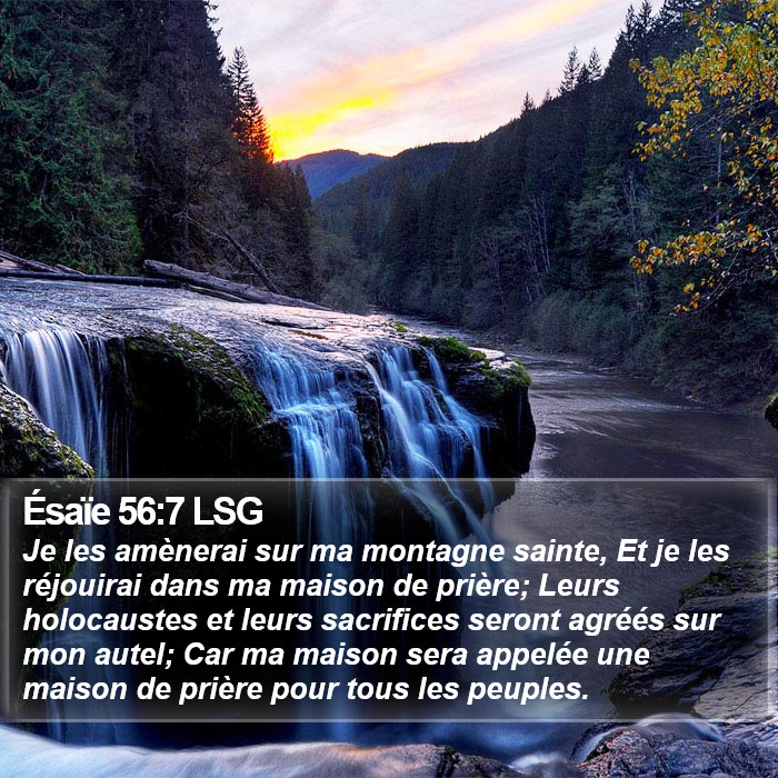 Ésaïe 56:7 LSG Bible Study