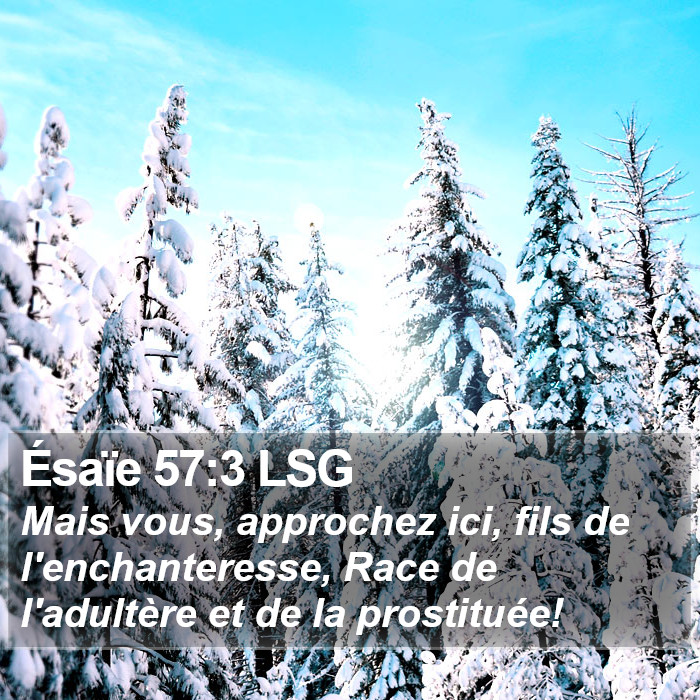 Ésaïe 57:3 LSG Bible Study