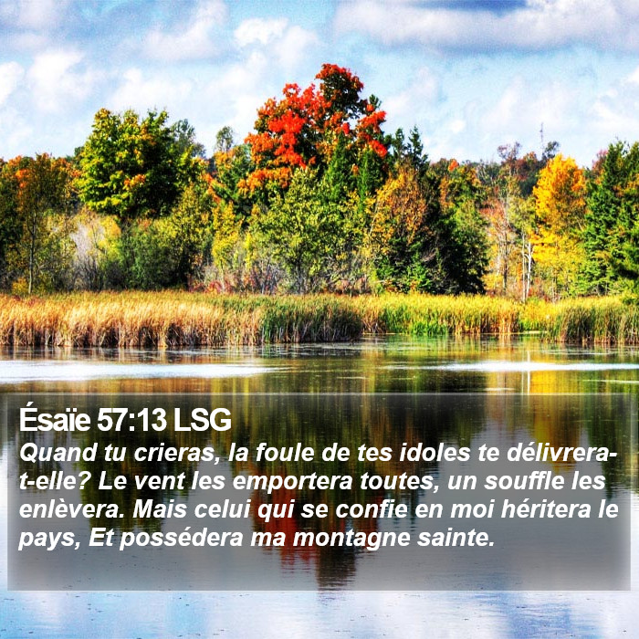 Ésaïe 57:13 LSG Bible Study