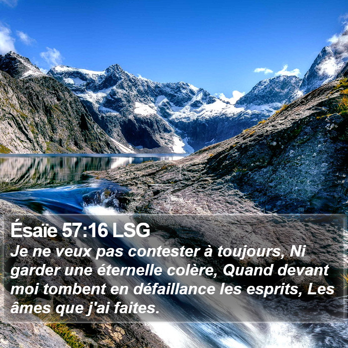 Ésaïe 57:16 LSG Bible Study