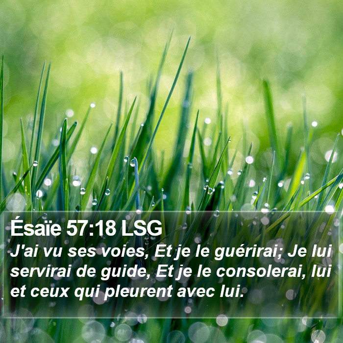 Ésaïe 57:18 LSG Bible Study