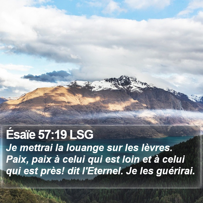 Ésaïe 57:19 LSG Bible Study