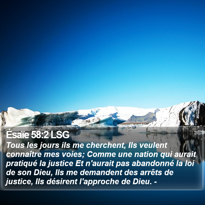 Ésaïe 58:2 LSG Bible Study