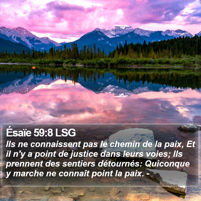 Ésaïe 59:8 LSG Bible Study