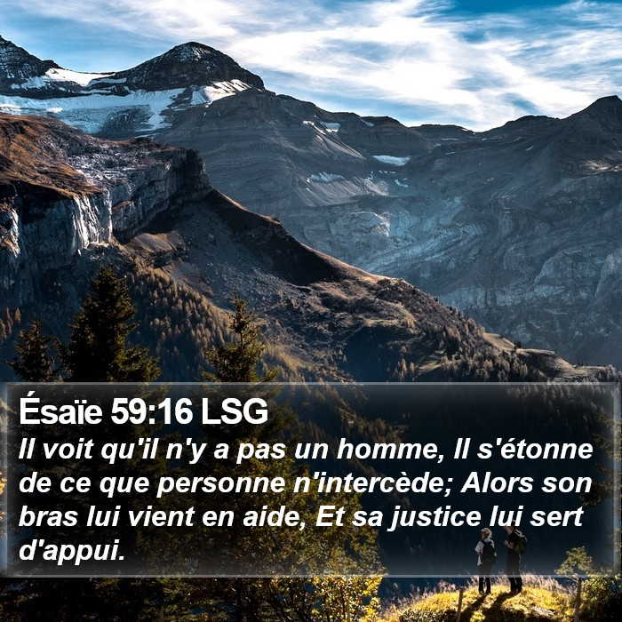 Ésaïe 59:16 LSG Bible Study