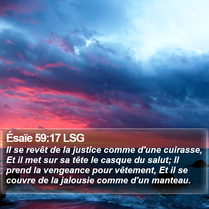 Ésaïe 59:17 LSG Bible Study