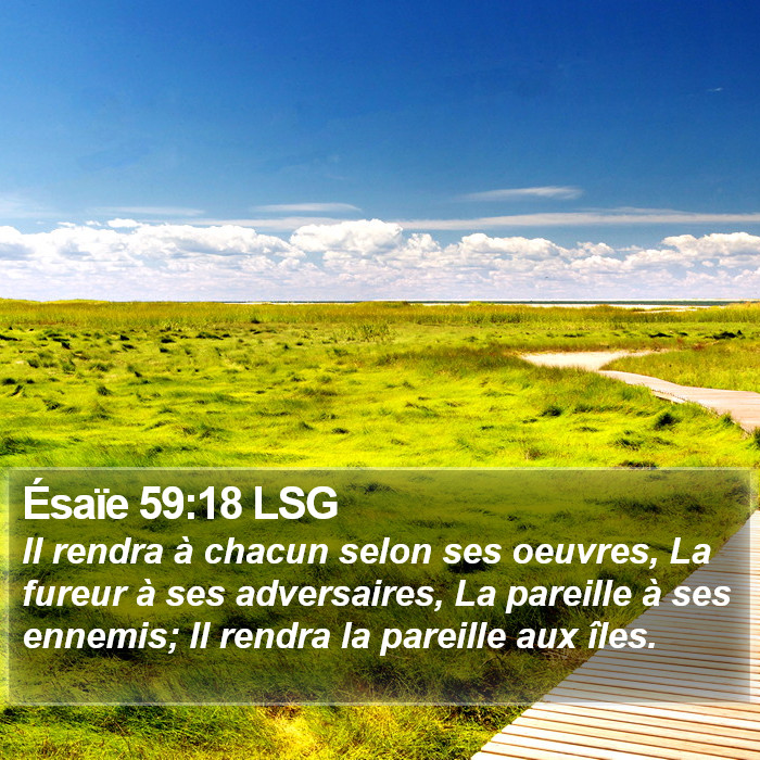 Ésaïe 59:18 LSG Bible Study