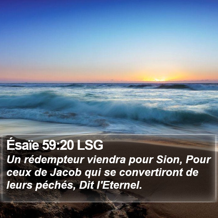 Ésaïe 59:20 LSG Bible Study