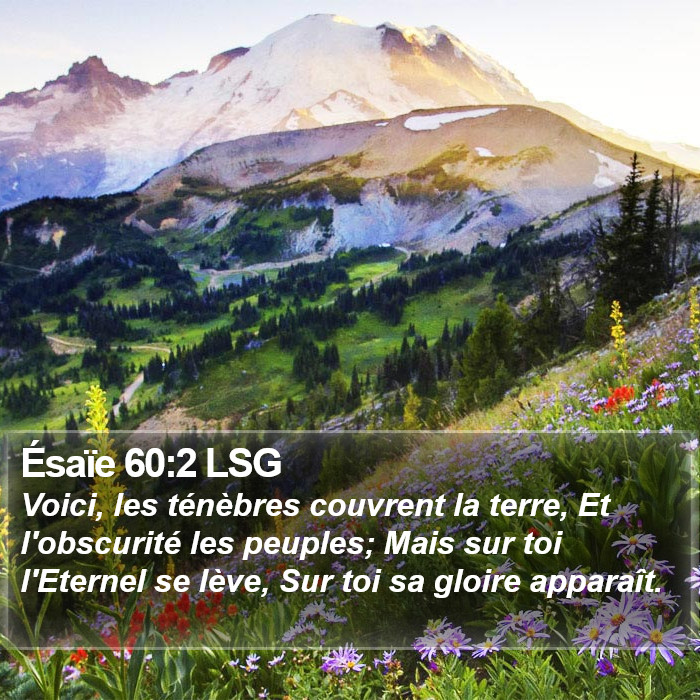 Ésaïe 60:2 LSG Bible Study