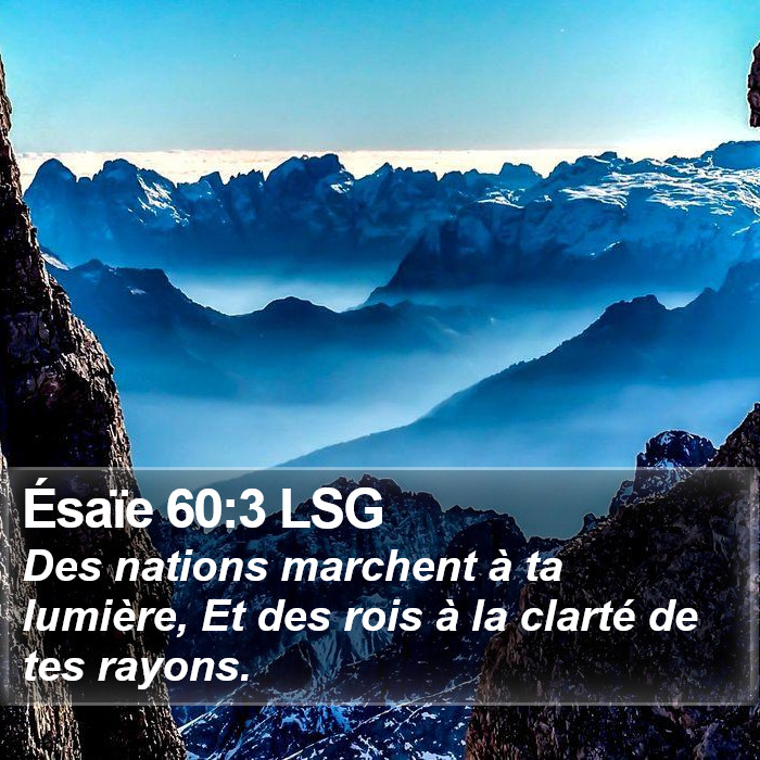 Ésaïe 60:3 LSG Bible Study