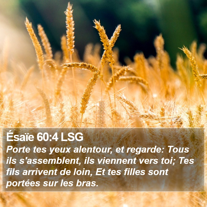 Ésaïe 60:4 LSG Bible Study