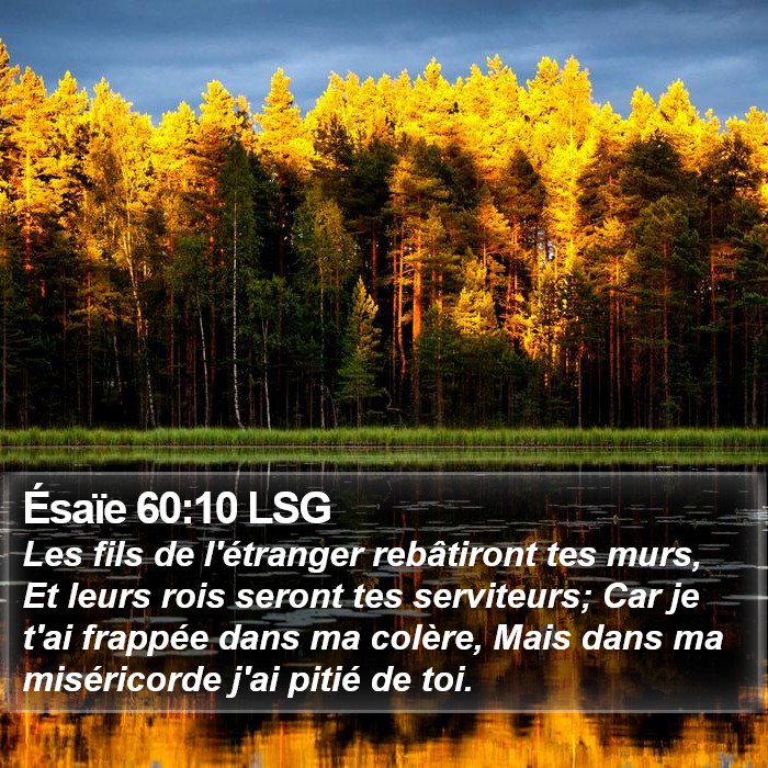 Ésaïe 60:10 LSG Bible Study