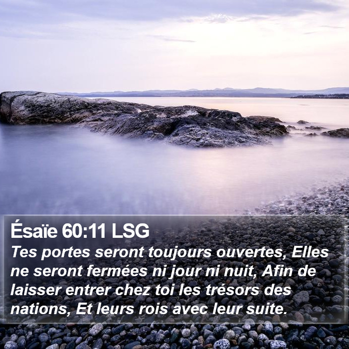 Ésaïe 60:11 LSG Bible Study