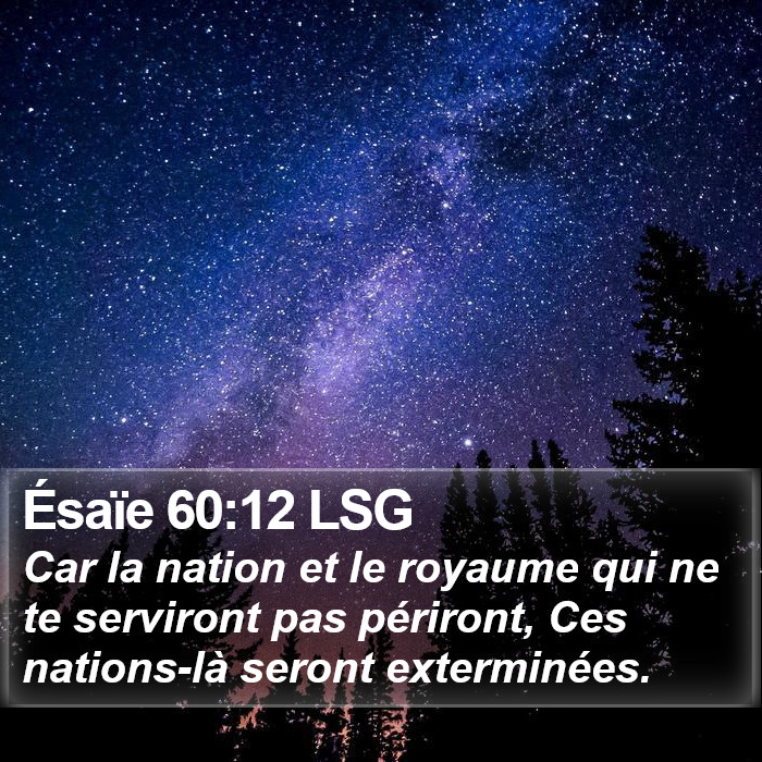 Ésaïe 60:12 LSG Bible Study