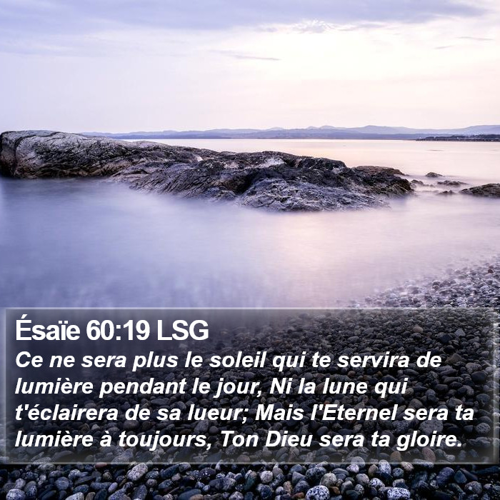 Ésaïe 60:19 LSG Bible Study