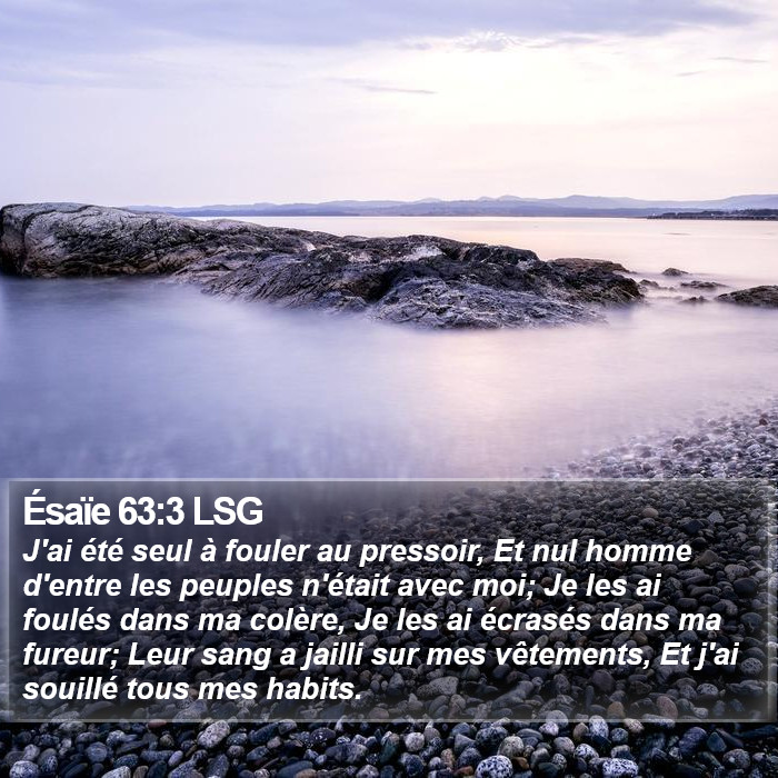 Ésaïe 63:3 LSG Bible Study