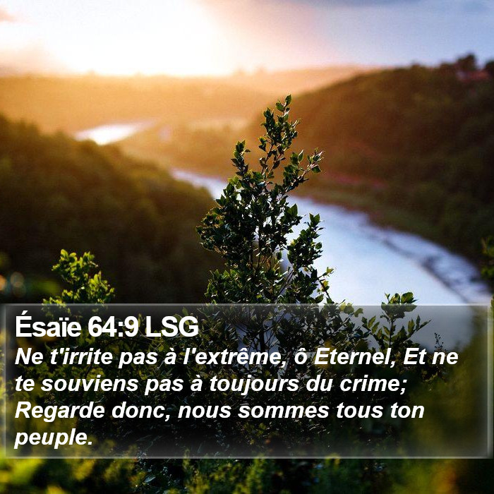 Ésaïe 64:9 LSG Bible Study