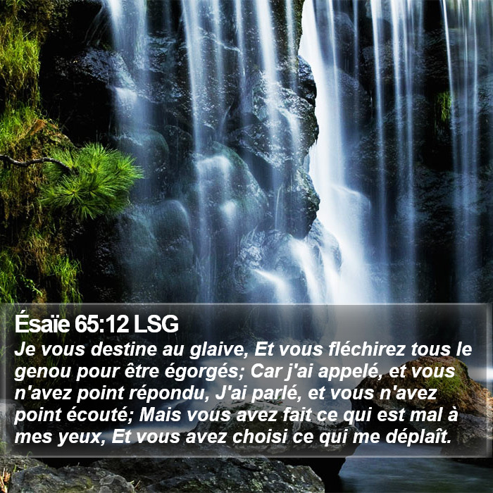 Ésaïe 65:12 LSG Bible Study