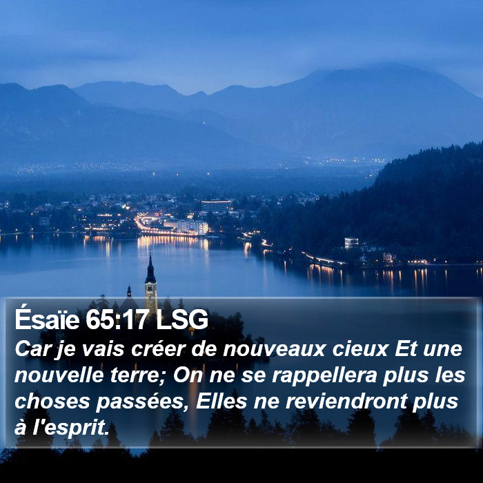 Ésaïe 65:17 LSG Bible Study