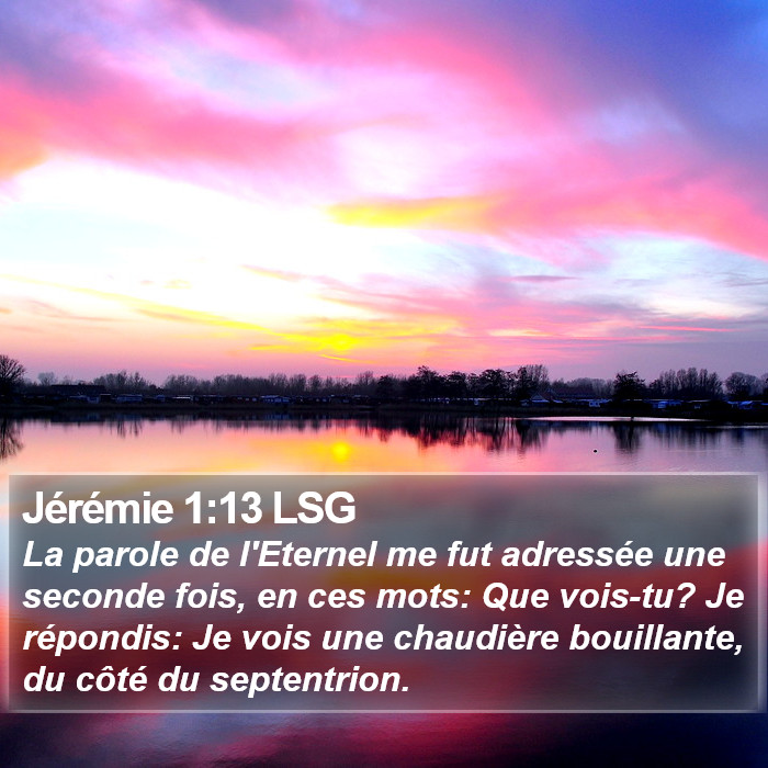 Jérémie 1:13 LSG Bible Study