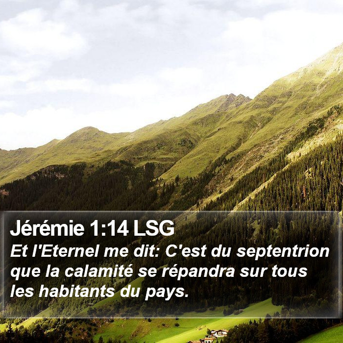 Jérémie 1:14 LSG Bible Study