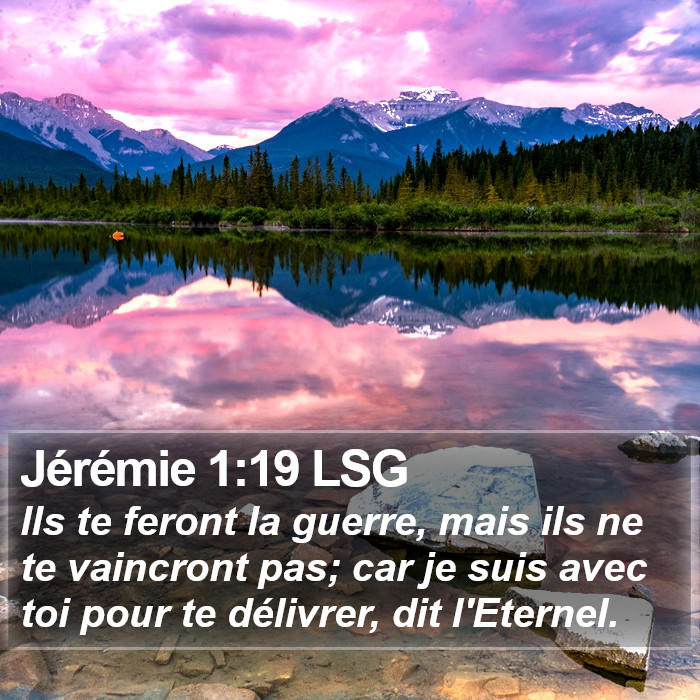 Jérémie 1:19 LSG Bible Study