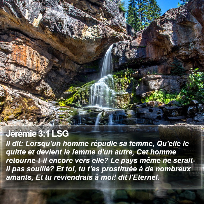 Jérémie 3:1 LSG Bible Study