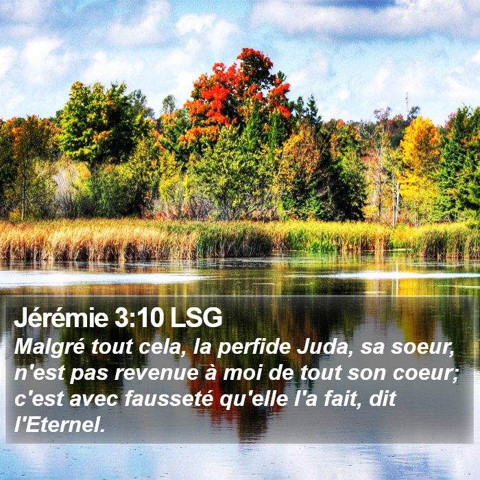 Jérémie 3:10 LSG Bible Study