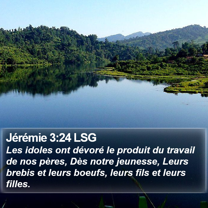 Jérémie 3:24 LSG Bible Study