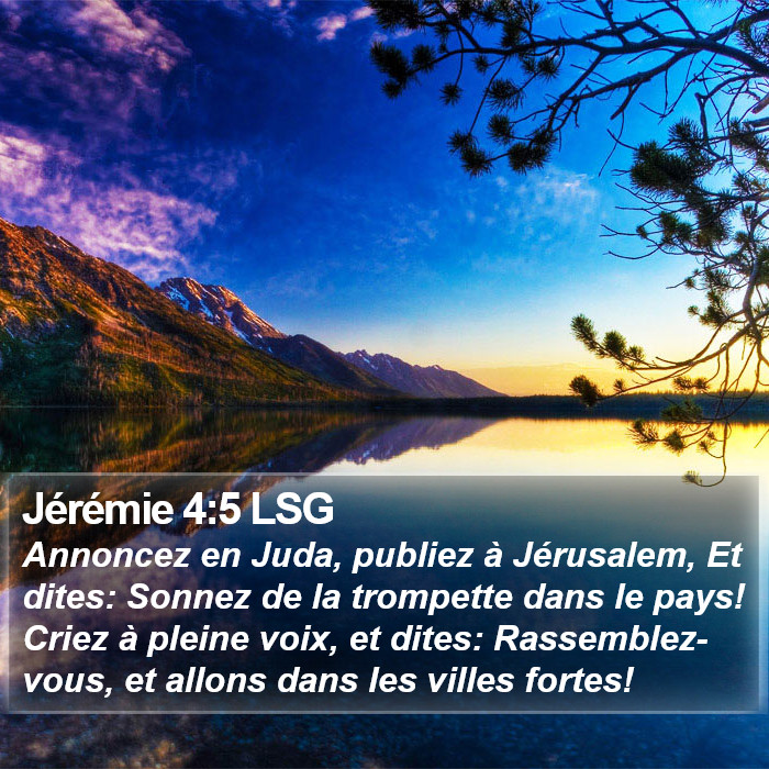 Jérémie 4:5 LSG Bible Study
